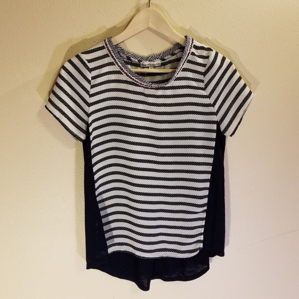 Moa Moa short sleeve stripe tee